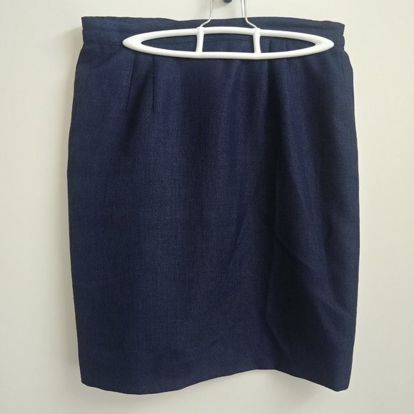 Vintage Herman Geist mod navy blue little skirt suit navy blue size 8 - Picture 12 of 16